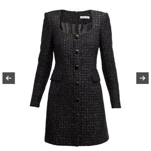 Veronica Beard Elegant Black Tweed dress
